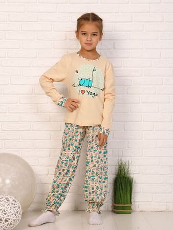 Пижама с брюками для девочки Релакс