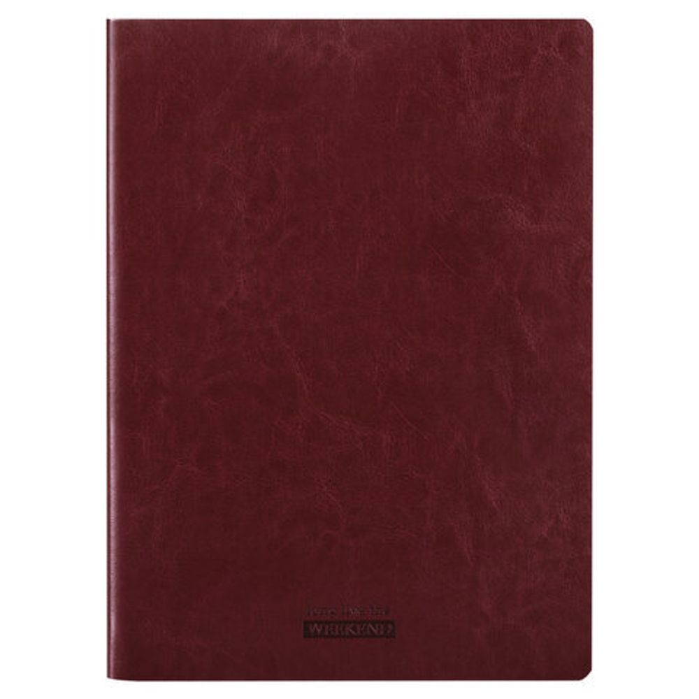 Тетрадь 60 л. в линию обложка гладкий кожзам, сшивка, B5 (179х250мм), БОРДОВЫЙ, BRAUBERG VIVA, 403904