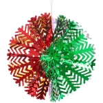 Украшение фольгированное «Снежный шар» d-30 см, Мультицвет