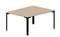 Составной стол на 2 рабочих места 118х156,6х75см (4 громмета)