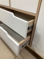 Шкаф 2-х дверный Квадро дуб сонома/белый