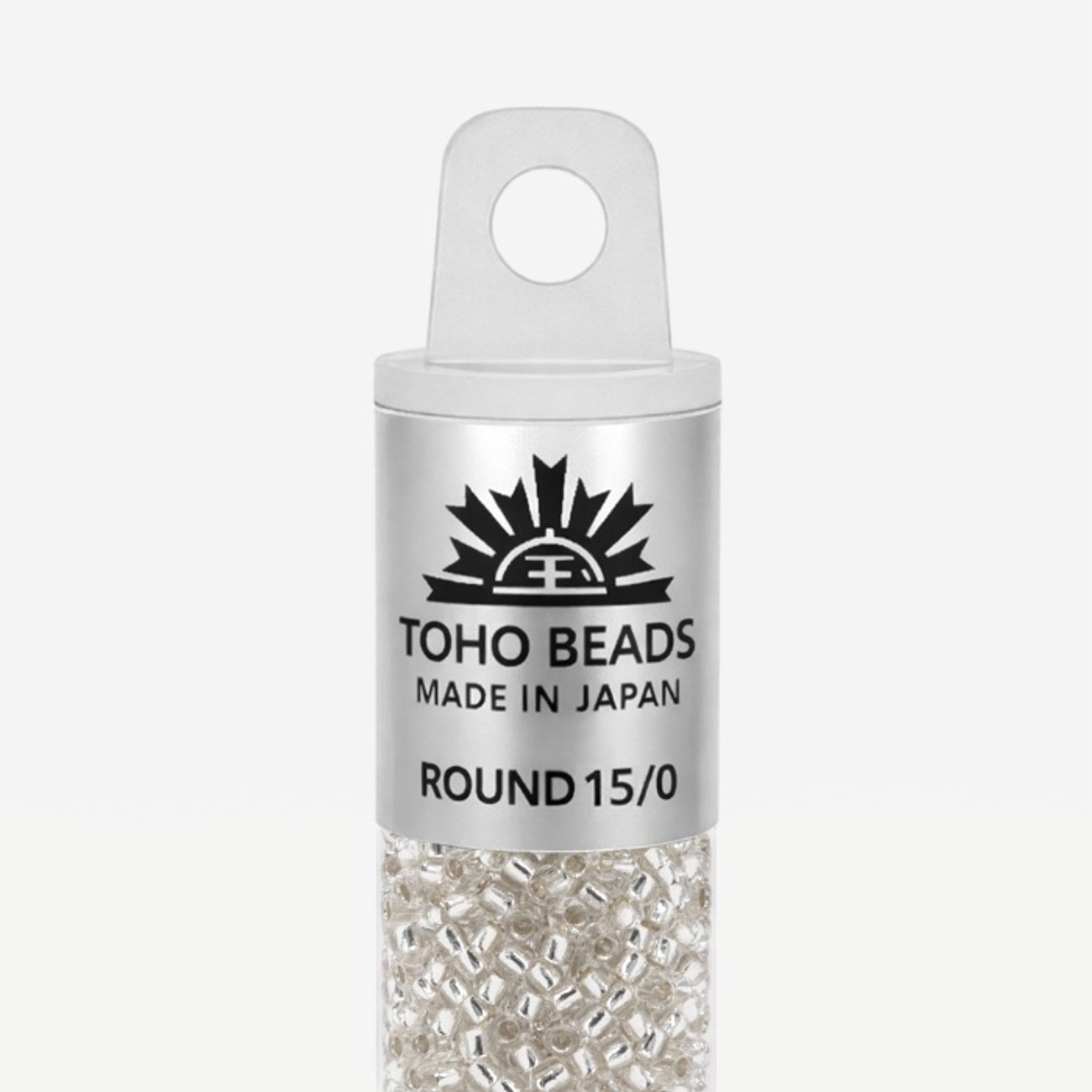 Японский бисер TOHO Round 15/0 (№21), с внутренним серебрением, прозрачный