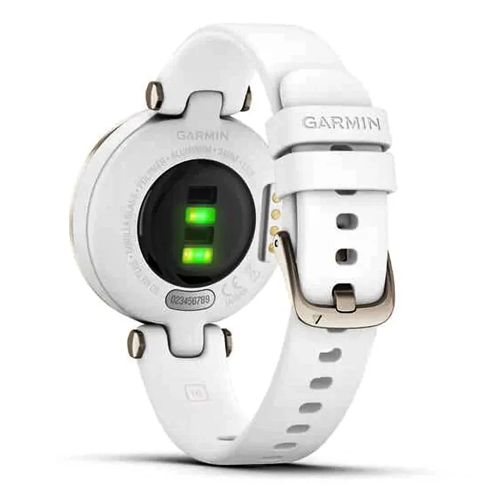 Смарт-часы Garmin Lily кремово-золотистый безель, белый корпус и, силиконовый, ремешок 010-02384-10