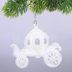 Подвеска «Зимняя карета» 12,5*10 см, Белый