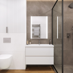 Зеркало LAPARET Electra 60*80 влагостойкое, подсветка, димер и антизапотевание (подогрев)