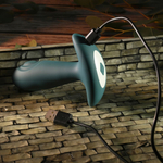 Изумрудная анальная вибропробка с пультом ДУ Tunnel Tapper - 12,1 см.