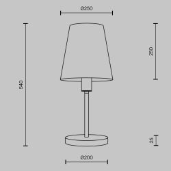 Настольная лампа Maytoni   MOD483TL-01BS