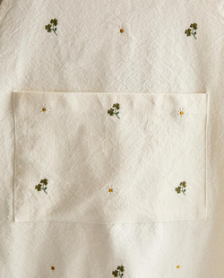 ZARA HOME ФАРТУК С ВЫШИВКОЙ, ЗЕЛЕНЫЙ