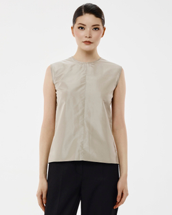 Топ с замком серый