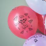 Шар (12''/30 см) Олененок в цветах, Ассорти, макарунс, 5 ст, 25 шт.