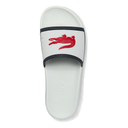 Мужские теннисные кроссовки Lacoste Croco Slide Slippers Men - White, Dark Blue