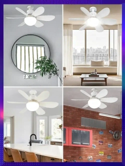 Люстра вентилятор потолочная 45W E27