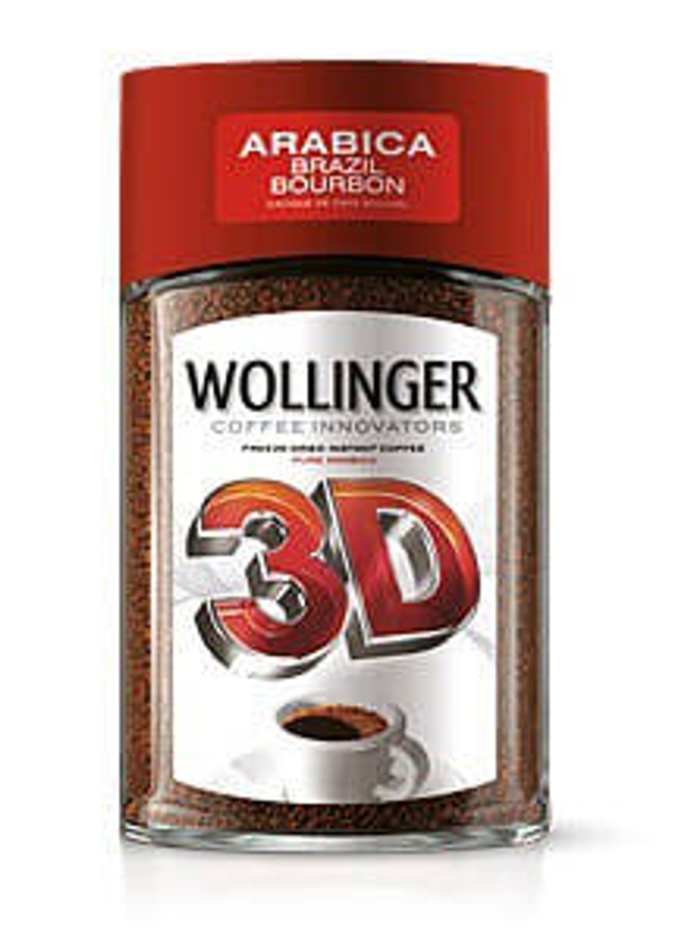 Кофе растворимый WOLLINGER 3D (стеклобанка) 95 г