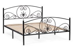 Двуспальная кровать Нерика 160х200 черная