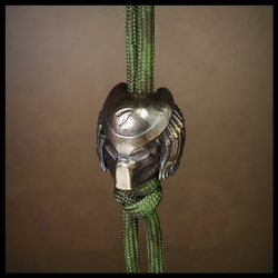 Темлячная бусина "Хищник + Черепок" для ножей , латунь