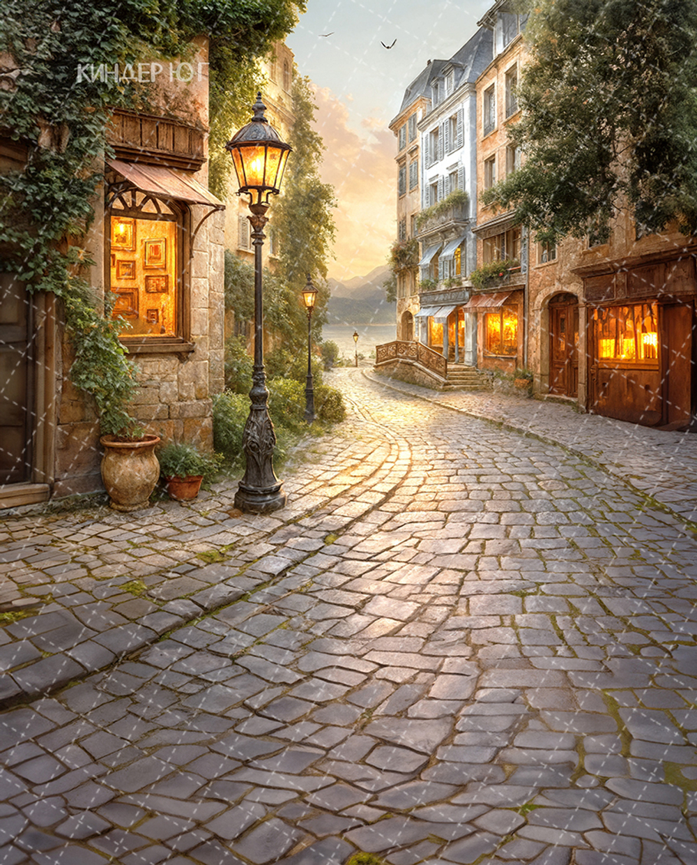 Фотофон "Винтажная улица" арт. ФФ903-79а