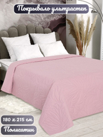 Покрывало на кровать, стеганое, поплин с размерами 215х220