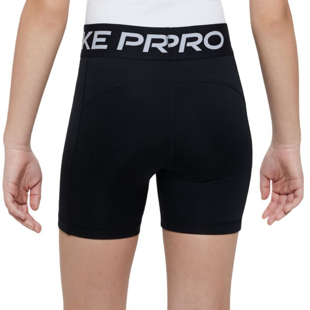 Шорты для девочки теннисные Nike Kids Pro Dri-Fit 5" Shorts - black/white