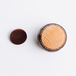 Бочонок для меда, соли, специй, пряностей из цельного куска древесины кедра.  K60