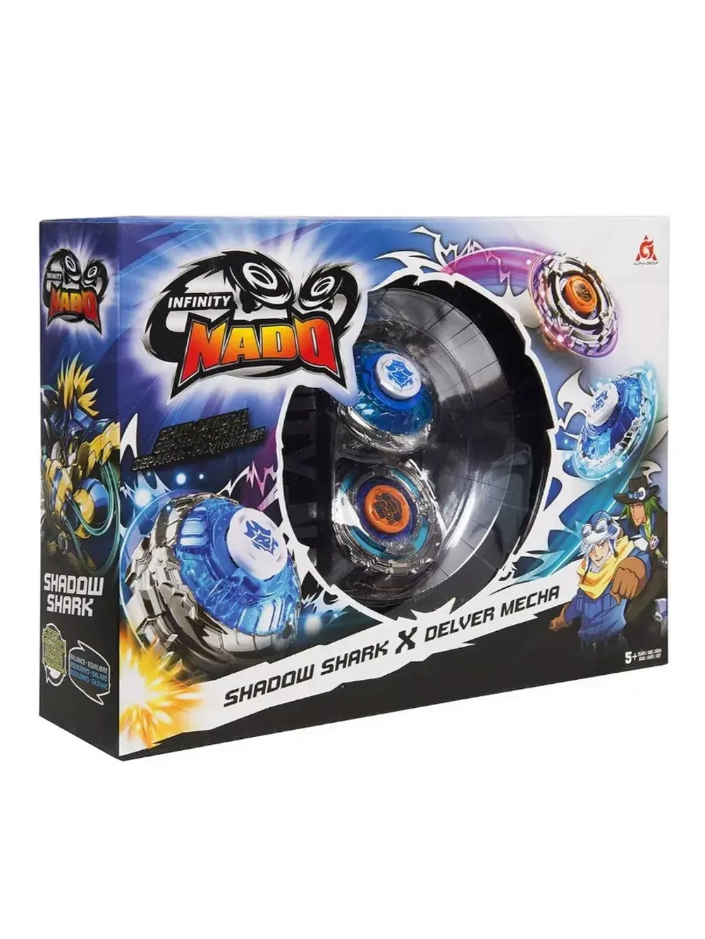 Инфинити Надо. 2 волчка Сплит, Shark&Mecha. TM Infinity Nado