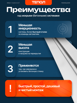 Пластина теплораспределительная ТЕПОЛ для трубы D16 мм (упаковка 40 штук)