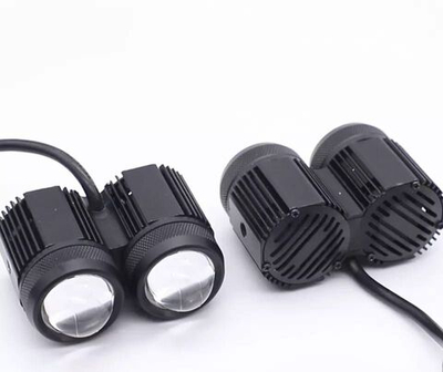 Светодиодные линзованные фары для мотоцикла, 9-36В, 40Вт,  ip67