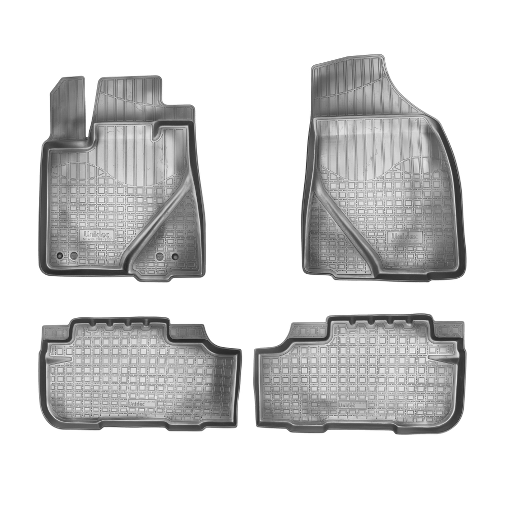 Ковры в салон Norplast/Unidec для Toyota Highlander (2014-), Черный, 5 мест, арт.NPA10-C88-305