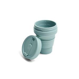 Стакан складной силиконовый Stojo Pocket Cup Aquamarine, 12 oz / 355 мл