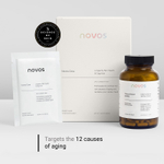 NOVOS, Novos Core, смесь для долголетия, для ежедневного приёма, апельсин, 30 пакетиков по 13 г (0,46 унции)