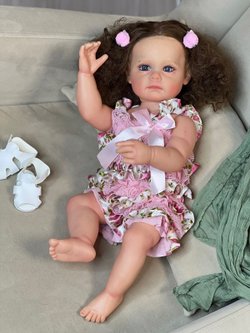 Кукла Реборн виниловая 55см в пакете (FA-267)