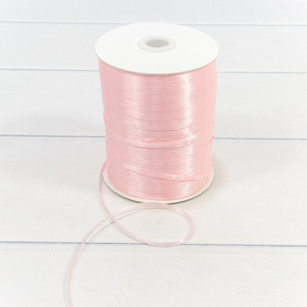 Лента Атласная 0,3см х 952м Сатин (Розовый)