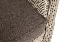 "Гляссе" диван трехместный из искусственного ротанга, цвет бежевый