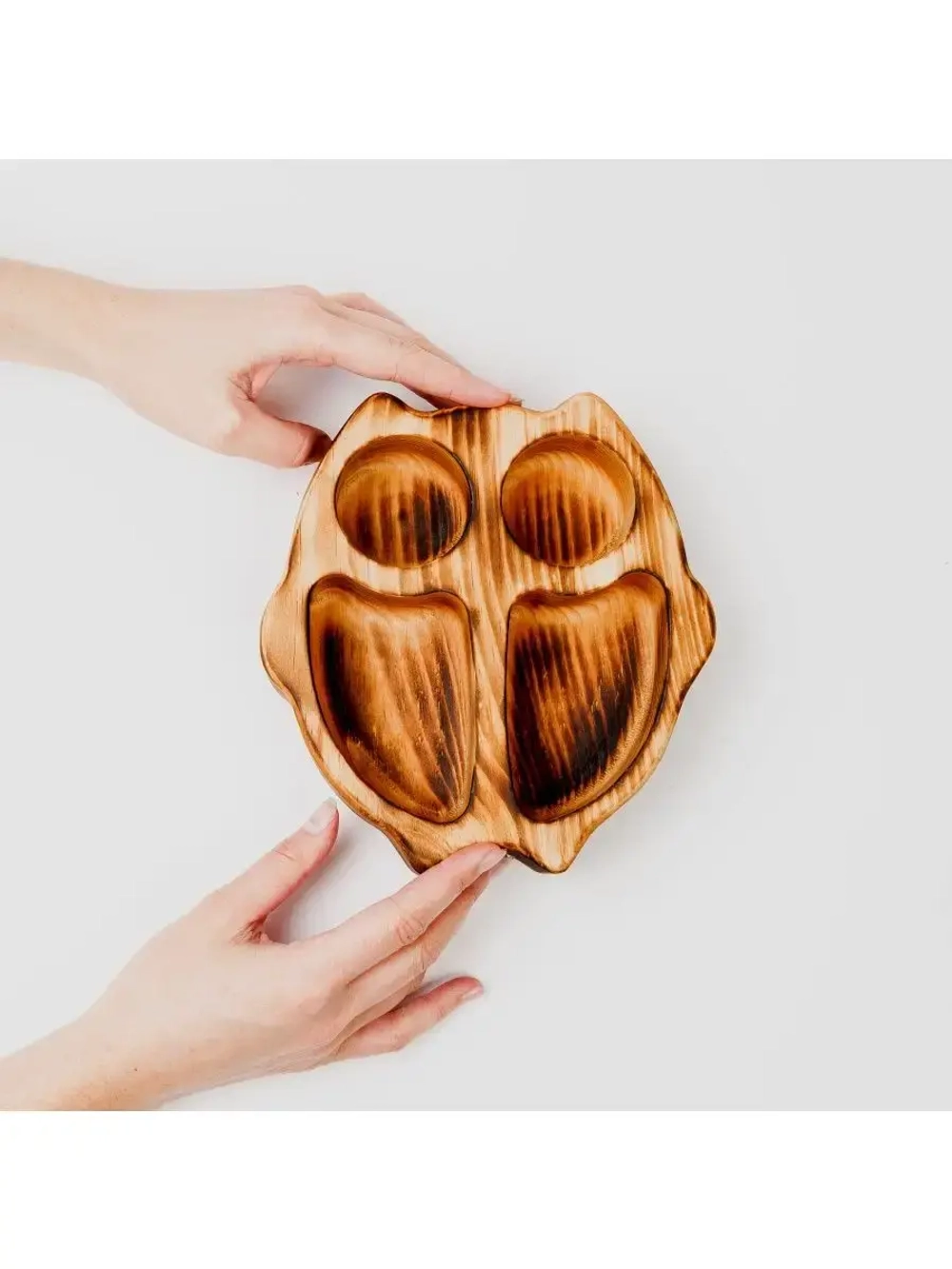 Менажница "Сова" из Сибирского кедра