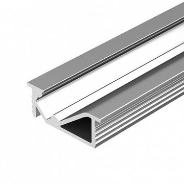 Алюминиевый анодированный профиль для светодиодных лент и линеек с боковым свечением 3м 062326 серебристый SL-BEVEL-3000 ANOD Arlight