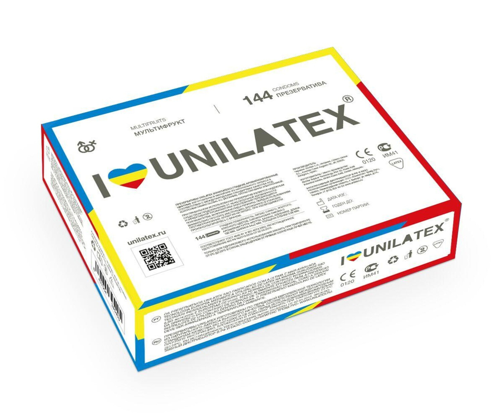 Презервативы фруктовые Unilatex Multifruits 144 шт