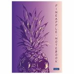 Блокнот А5 (145х210 мм), 50 л., склейка, обложка картон, в точечку, HATBER "Premium", "Pineapple", 50Б5лA9к