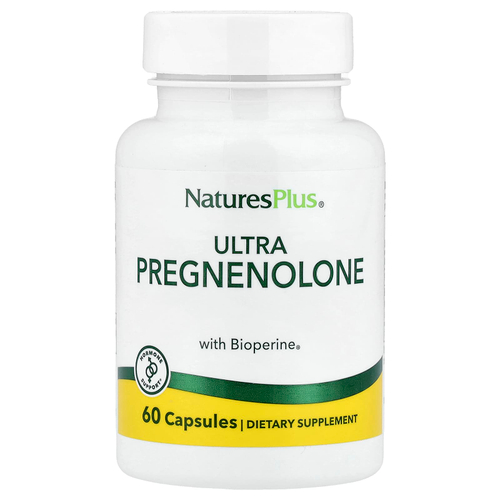 NaturesPlus, ультрапрегненолон с Bioperine®, 60 капсул