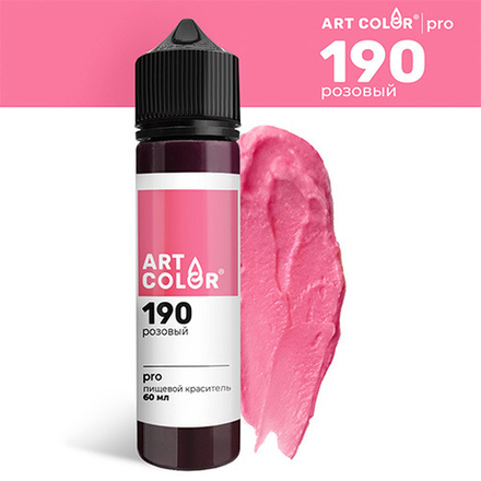 Краситель пищевой  Гелевый Розовый (Art Color Pro maxi) 60 мл