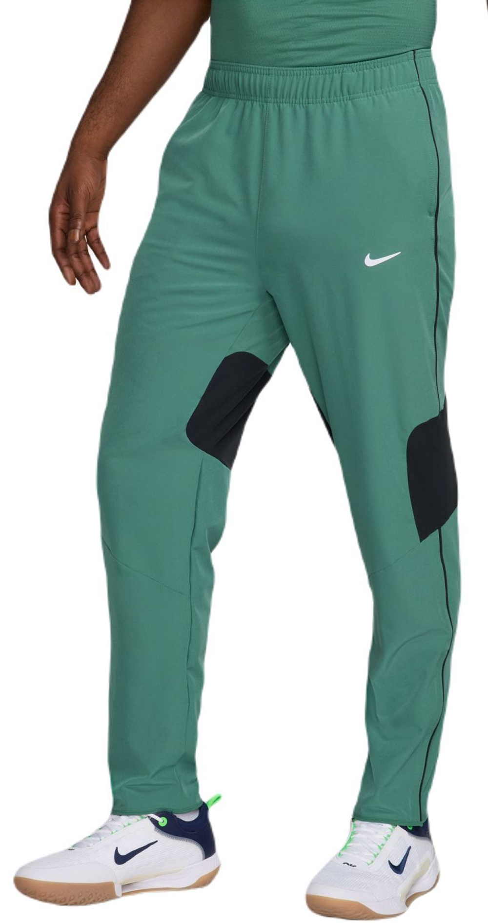 Мужские теннисные штаны Nike Court Advantage Dri-Fit Tennis Pants - зеленый