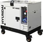 Электростанция дизельная с воздушным охлаждением HYUNDAI DHY 14000SE в кожухе