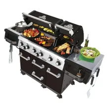 Газовый гриль Broil King Imperial 690 IR, 8 горелок, вертел, чёрный (с ИК-горелкой)