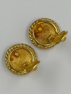 Клипсы с зеленой эмалью Burberrys