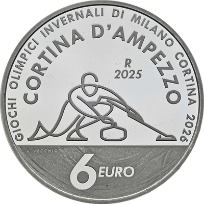 ИТАЛИЯ, 2025, 6 ЕВРО [СЕРЕБРО]