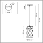 Подвесной светильник Lumion OLAF 3729/1