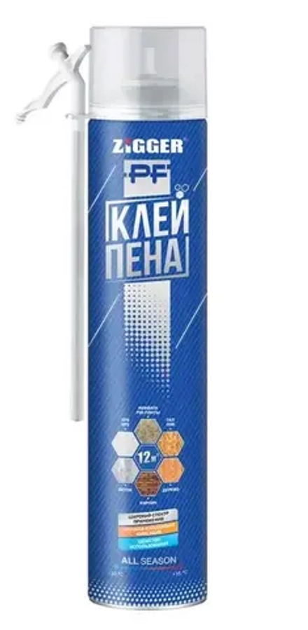 ZIGGER PF  Клей-пена бытовая всесезонная 750 мл (KIM TEC)