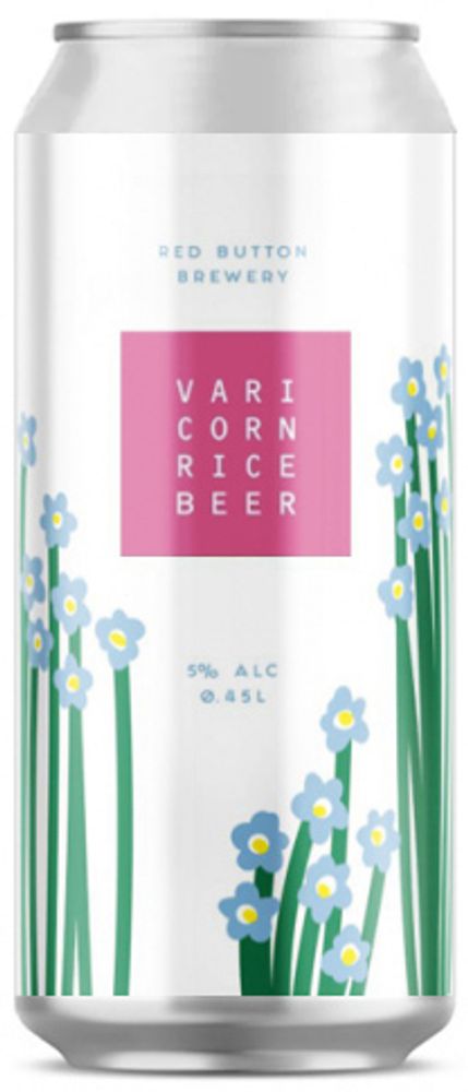 Пиво Рэд Баттон Вари Корн &amp; Райс Бир / Red Button Vari Corn &amp; Rice Beer 0.45 - банка