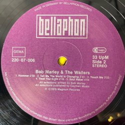 Винтажная виниловая пластинка LP Bob Marley and The Wailers (Germany 1981)