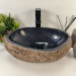 Раковина из речного камня RS-65413 43*31*15 0856