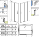 Душевая дверь Radaway Idea DWJ 120 L