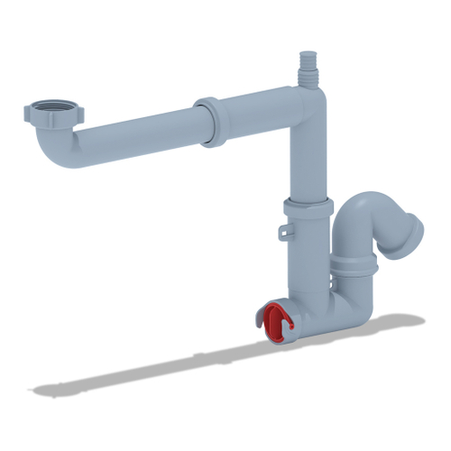 Сифон 1 1/2*40 БЕЗ ВЫПУСКА Ani смещенный,с носиком,F5320 АНИ пласт